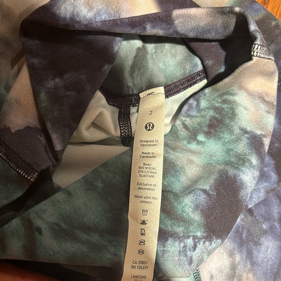 NWT Lululemon size 2 cropped align leggings - Picture 3 of 5